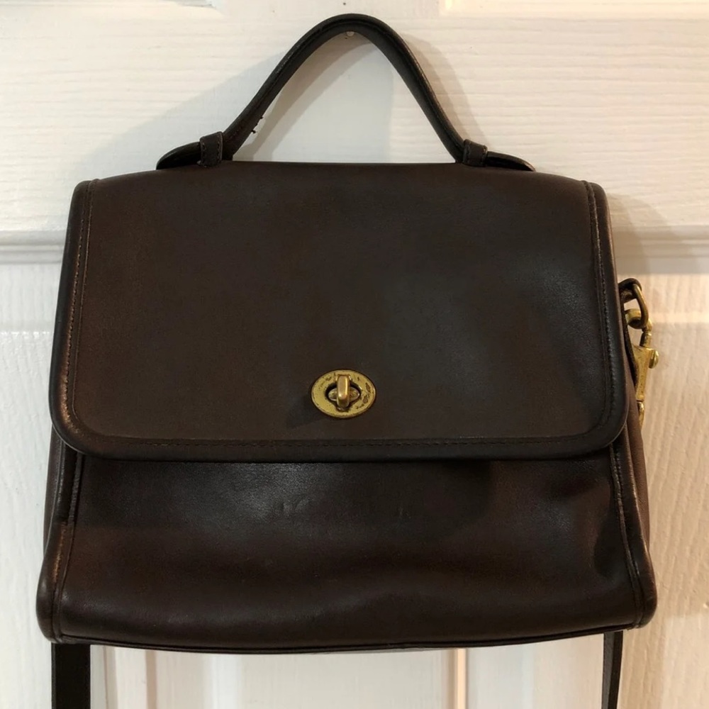 Vtg. Coach Court Crossbody Bag J9C-9870 - Picture 2 of 11
